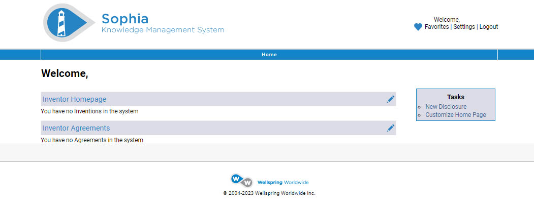 Select New Disclosure